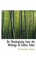 On Thanksgiving from the Writings of Father Faber