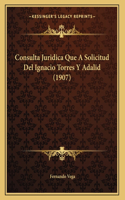 Consulta Juridica Que A Solicitud Del Ignacio Torres Y Adalid (1907)