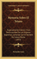 Memoria Sobre El Tetano