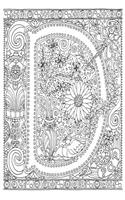 Color My Cover Journal - Creative Alphabet - D