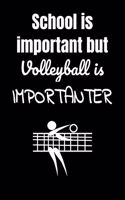 School is important but volleyball is importanter