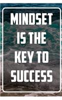 Mindset is the key to success: Inspirational Quote Notebook - White unique Softcover Design - Cute gift for Women and Girls - 6" x 9" Dot Grid - Journal, Notebook, Diary, Composit
