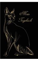Mein Tagebuch: Katze - Cat - Chat - Journal - Einschreibbuch - Tagebuch Achtsamkeit - Notebook - Skizzen - Liniert - Notes - Abschiedsgeschenk