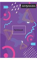 Companion Notebook: Designer Notebook: Wide Ruled Lined Paper Notebook Journal: Designer Workbook for Writing Notes