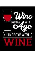 Wine Improves With Age I Improve With Wine