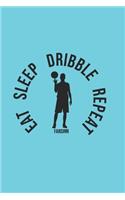 Cool Basketball Eat Sleep Dribble Repeat Notebook: Graph Paper Journal 6x9 - 120 Pages