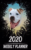 2020 Weekly Planner: Weekly & Monthly 2020 Planner Jan 1 2020 to Dec 31 2020 With Month, Week Views, 1 Year Planner + Important Holiday Dates, Pitbull Dog Cover