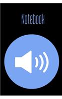 Notebook: Sound System-Retro Design Notebook for Music Lovers. Song Writing Journal: Lined/Ruled Paper For Musicians, Music Lovers, Students, Songwriting. Siz