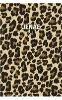 Jenae: Personalized Notebook - Leopard Print (Animal Pattern). Blank College Ruled (Lined) Journal for Notes, Journaling, Diary Writing. Wildlife Theme Des