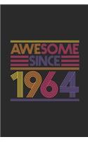Awesome Since 1964: Graph Ruled Notebook - Journal for Birthday Gift Idea
