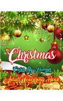 Christmas Color By Number Adult Coloring Book
