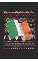 Christmas Sweater - Ireland: Blank Lined Notebook / Journal (6 X 9 -120 Pages) - Ugly Christmas Gift Idea