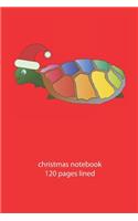 christmas notebook 120 pages lined: christmas notebook lined christmas diary christmas booklet christmas recipe book turtle notebook ruled christmas journal 120 pages 6x9 inches ca. DI