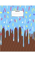 Composition Journal: K - 3 Primary Story Journal Composition Notebook 8.5 X 11 Wide Ruled Practice Paper: Kindergarten to Early Childhood Exercise Book - Delicious Ice C