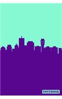 Notebook: Phoenix Arizona Cityscape Diary Journal (Purple & Green)