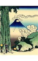 Japanese Writing Practice Book: Hokusai - Mishima Pass in Kai Province Cover - Premium Kanji practice notebook - Genkouyoushi Paper - 110 pages(17 Japanese Practice)