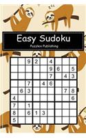 Easy Sudoku: Sudoku Puzzle Game for Beginers with Cute Cartoon Sloth Cover