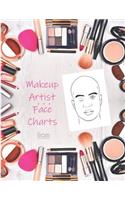 Makeup Artist Face Charts: Liam