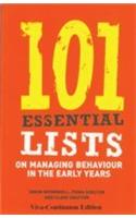 101 Essential Lists On Managing Behaviour In The Early Years