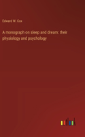 monograph on sleep and dream