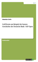 Golf-Events am Beispiel der kurzen Geschichte der Deutsche Bank - SAP Open