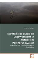 Nitrateintrag durch die Landwirtschaft in Österreichs Porengrundwässer