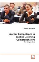 Learner Competence in English Listening Comprehension