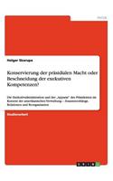 Konservierung der präsidialen Macht oder Beschneidung der exekutiven Kompetenzen?