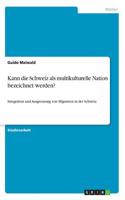 Kann die Schweiz als multikulturelle Nation bezeichnet werden?