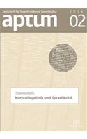 Aptum. Zeitschrift Fur Sprachkritik Und Sprachkultur