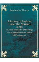 A History of England Under the Norman Kings Or, from the Battle of Hastings to the Accession of the House of Plantagenet