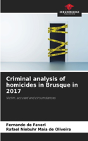 Criminal analysis of homicides in Brusque in 2017