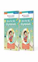 Oswaal One For All Olympiad Previous Years Solved Papers Class 4 (Set of 2 Books) Maths & Science for 2025 Exam