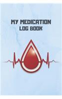 My Medication Log book: Keep Track of date, medications name, dosage, frequence per day times and notes