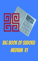 Big Book of Sudoku Medium V1: 125 + Puzzles and sudoku: Huge Bargain Collection of 1000 Puzzles and Solutions, easy to medium Level, Tons of Challenge for your Brain!