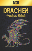 Drachen Erwachsene Malbuch Neu: Stressabbauende Drachen-Designs 50 einseitige Drachen-Designs zur Entspannung und Stressabbau 100-seitiges Malbuch Muster zum Stressabbau bei Tieren