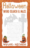 Halloween Word Search & Maze