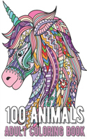 100 Animals Coloring Book