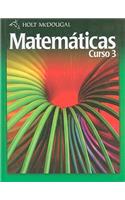 Holt McDougal Mathematics Course 3 (C) 2010: Spanish Student Edition 2010