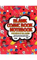 Blank Comic Book Notebook For Kids Of All Ages Create Your Own Comic Strips Using These Fun Drawing Templates POW KID