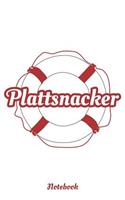 Plattsnacker Notebook: Blanko A5 Heft für alle die die Küste und Norddeutsch lieben