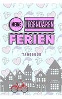 Meine Legendären Ferien Tagebuch: A5 Notizbuch Punkteraster als Geschenk für Kinder - Ferientagebuch - Reisetagebuch - Ferienbuch - Kritzelbuch - Urlaubstagebuch für die Sommerferien