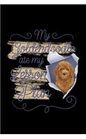 My Goldendoodle Ate My Lesson Plan: Blank-Lined Journal 120 Pages, Soft Matte Cover, 6 x 9