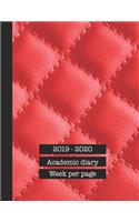 2019 - 2020 Academic diary week per page