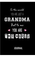 To The World You Are Just A Grandma, But To Me You Are The World
