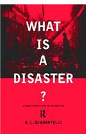 What is a Disaster?