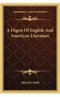 Digest of English and American Literature