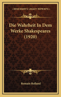 Die Wahrheit In Dem Werke Shakespeares (1920)