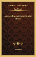 Geminderte Zurechnungsfahigkeit (1905)