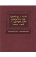 Proceedings of the 2D Annual Convention, Held at New York, N.Y., October 23-26, 1900